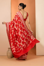 Load image into Gallery viewer, RED SAREE SET