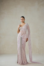 Load image into Gallery viewer, Baby Pink Draped Saree Set