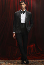 Load image into Gallery viewer, Black Panel-Embellished Hotfix Tuxedo