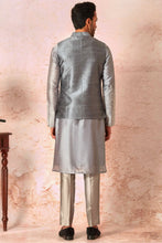 Load image into Gallery viewer, Grey City Design Embroidered Bundi Set