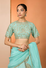 Load image into Gallery viewer, Blue lehenga set