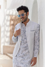 Load image into Gallery viewer, Ajrakh Block Printed Embroidered Kurta Bundi Set