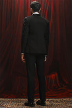 Load image into Gallery viewer, Black Velvet 3d Star Embroidered Tuxedo