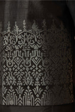 Load image into Gallery viewer, Sleek Black Silk Leather-Embellished Bundi & Kurta Set