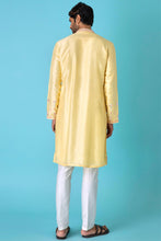 Load image into Gallery viewer, Yellow Charm: Mirror Chanderi Silk Kurta