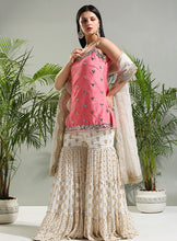 Load image into Gallery viewer, Blush Pink and Ivory sharara set