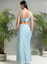 Load image into Gallery viewer, Grey top and skirt set with Fuchsia Jacket