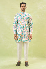 Load image into Gallery viewer, Multi Coloured Embossed Kurta-Jacket Set