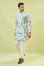 Load image into Gallery viewer, Multi Coloured Embossed Kurta-Jacket Set
