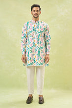 Load image into Gallery viewer, Multi Coloured Embossed Kurta-Jacket Set