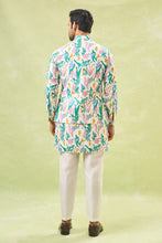 Load image into Gallery viewer, Multi Coloured Embossed Kurta-Jacket Set