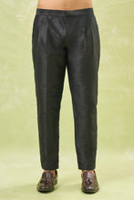Load image into Gallery viewer, Black Wildlife Embroidered Achkan Set