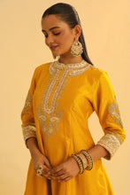 Load image into Gallery viewer, Amani - Mustard A-line Kurta with Salwar & Dupatta