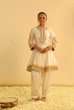 Load image into Gallery viewer, Amani - Daisy Ivory A-line Kurta with Salwar & Dupatta