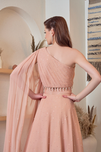 Load image into Gallery viewer, PEACH PEARL PIT LEHENGA