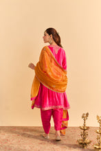 Load image into Gallery viewer, Amal - Hotpink A-line Kurta with Dhoti