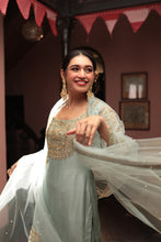 Load image into Gallery viewer, DUSTY FIROZA EMBROIDERD SUIT