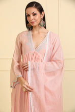 Load image into Gallery viewer, pink KURTA SET WITH DUPATTA & PANTS