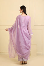 Load image into Gallery viewer, LILAC KURTA SET WITH DUPATTA & PANTS
