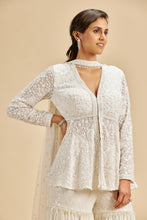 Load image into Gallery viewer, IVORY PEPLUM GARARA