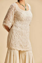 Load image into Gallery viewer, IVORY SHARARA SET