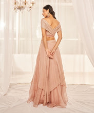 Load image into Gallery viewer, BLUSH PINK LEHENGA SET