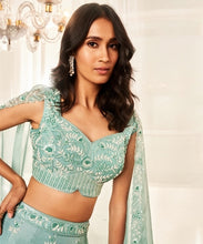 Load image into Gallery viewer, CANDY BLUE LEHENGA SET