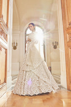 Load image into Gallery viewer, Nude Pearl Drop Lehenga Set
