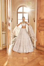 Load image into Gallery viewer, Ivory Gold Three-Dimensional Lehenga Set