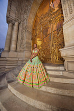 Load image into Gallery viewer, Neon Multi-Coloured Sequin Lehenga Set