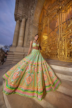 Load image into Gallery viewer, Neon Multi-Coloured Sequin Lehenga Set