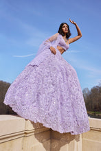 Load image into Gallery viewer, Mauve Sequin Lehenga Set