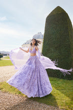 Load image into Gallery viewer, Mauve Sequin Lehenga Set