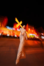 Load image into Gallery viewer, Nude Crystal Drop Gown