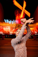 Load image into Gallery viewer, Nude Crystal Drop Gown