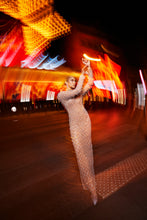 Load image into Gallery viewer, Nude Crystal Drop Gown