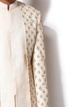 Load image into Gallery viewer, Ivory Embroidered Layered Bandhgala
