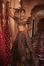 Load image into Gallery viewer, Red heavily embroidered lehenga
