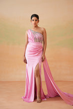 Load image into Gallery viewer, Pink embroidered gown