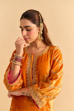 Load image into Gallery viewer, Azmiya - Orange Chauga with Salwar