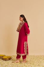 Load image into Gallery viewer, Areefa - Dabka Zardozi Embroidered Rich Banarasi Hotpink Suit & Salwar
