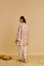 Load image into Gallery viewer, Alira - Dabka Zardozi Embroidered Daisy Ivory Kurta & Salwar with Dupatta