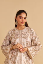 Load image into Gallery viewer, Alira - Dabka Zardozi Embroidered Daisy Ivory Kurta & Salwar with Dupatta