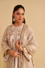 Load image into Gallery viewer, Alira - Dabka Zardozi Embroidered Daisy Ivory Kurta & Salwar with Dupatta