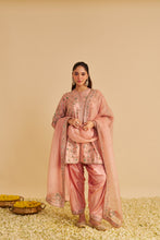 Load image into Gallery viewer, Alira - Dabka Zardozi Embroidered Blush Pink Kurta & Salwar with Dupatta