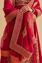 Load image into Gallery viewer, Zainah - Dabka Zardozi Embroidered Silk Hotpink Anarkali Set
