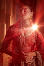 Load image into Gallery viewer, DEEP RED BRIDAL LEHENGA CHOLI SET
