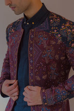 Load image into Gallery viewer, Midnight and Wine Contemporary Jacket Set