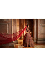 Load image into Gallery viewer, DEEP RED BRIDAL LEHENGA CHOLI SET