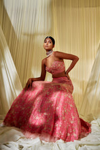 Load image into Gallery viewer, ROSE PINK LEHENGA SET